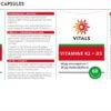 Etiket Vitamine K2 en D3 - Vitals