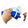 Waterfilterfles voor onderweg of op reis